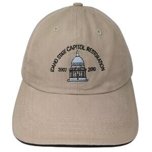 Competition Headwear Baseball Cap Hat Beige OS Idaho State Capitol Restoration